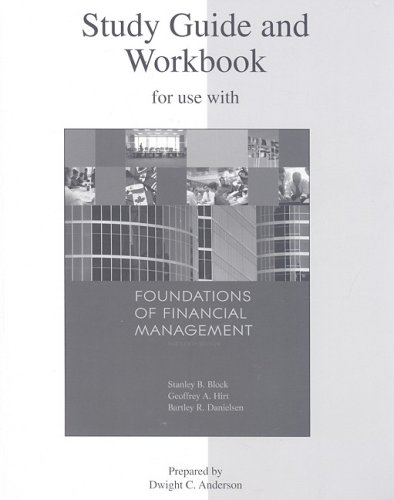 9780073363769: Study Guide and Workbook to accompany Foundations of Financial Management