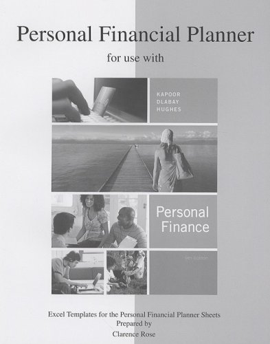 Personal Financial Planner to accompany Personal Finance (9780073363929) by Kapoor, Jack