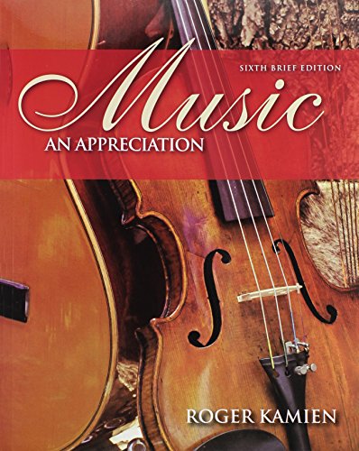 Imagen de archivo de Music: An Appreciation a la venta por The Book Spot