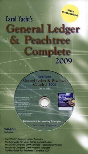 9780073366401: Carol Yacht's General Ledger & Peachtree Complete 2009