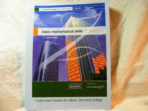 Stock image for Basic Mathematical Skills with Geometry (Customized Version for Albany Technical College) for sale by HPB-Red