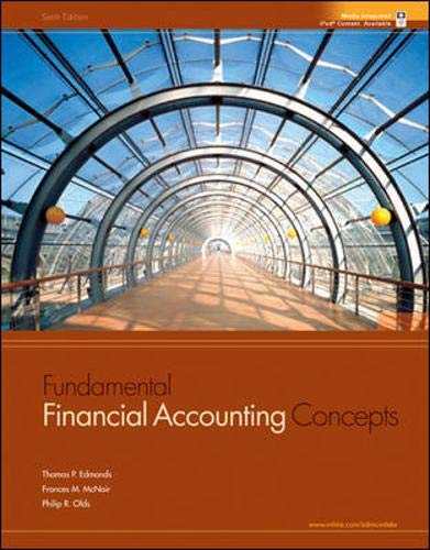 Beispielbild fr Fundamental Financial Accounting Concepts zum Verkauf von Better World Books