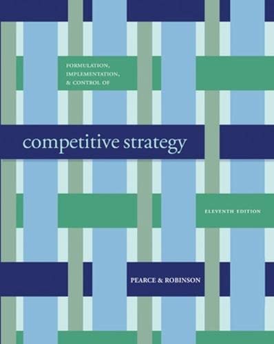 9780073368122: Formulation, Implementation and Control of Competitive Strategy (IRWIN MANAGEMENT)