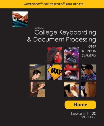 Stock image for Home (Student) Software w/Installation Guide t/a Gregg College Keyboarding & Document Processing (GDP); Microsoft Word 2007 Update for sale by ThriftBooks-Dallas