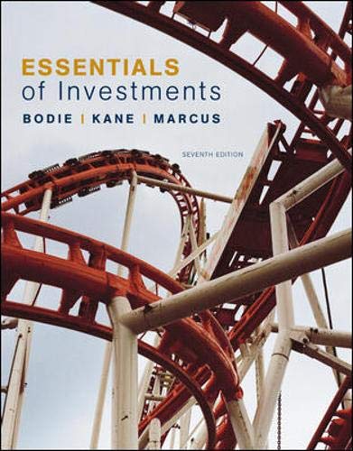 Imagen de archivo de Essentials of Investments with SP bind-in card (Mcgraw-hill/Irwin Series in Finance, Insurance and Real Estate) a la venta por KuleliBooks