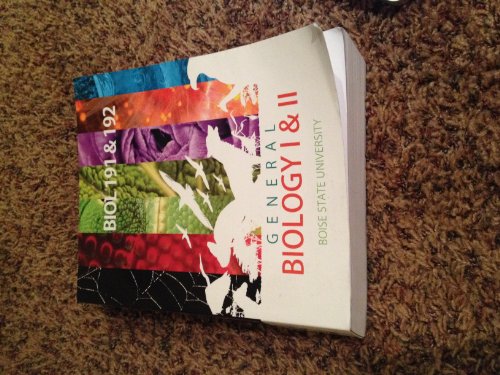 Stock image for General Biology 1 & 2 (BIOL 191 & 192) for sale by Idaho Youth Ranch Books
