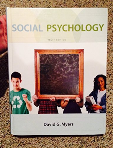 Beispielbild fr Social Psychology, 10th Edition zum Verkauf von SecondSale