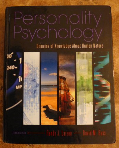 Beispielbild fr Personality Psychology : Domains of Knowledge about Human Nature zum Verkauf von Better World Books