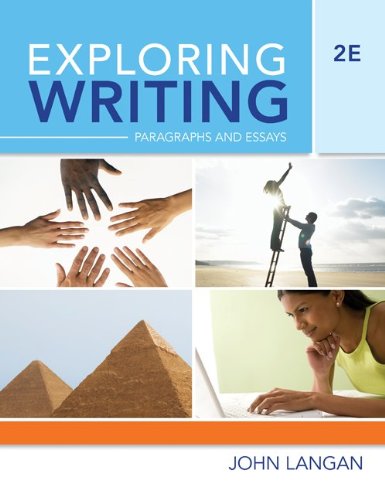 Imagen de archivo de Exploring Writing : Paragraphs and Essays a la venta por Better World Books