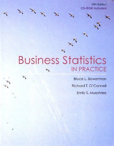 Imagen de archivo de Business Statstics in Practice a la venta por Wonder Book