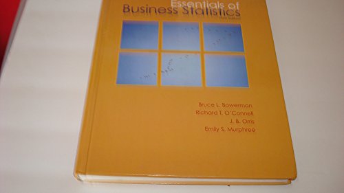 Stock image for Essentials of Business Statistics for sale by Poverty Hill Books