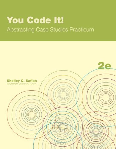 Beispielbild fr You Code It! Abstracting Case Studies Practicum zum Verkauf von Better World Books