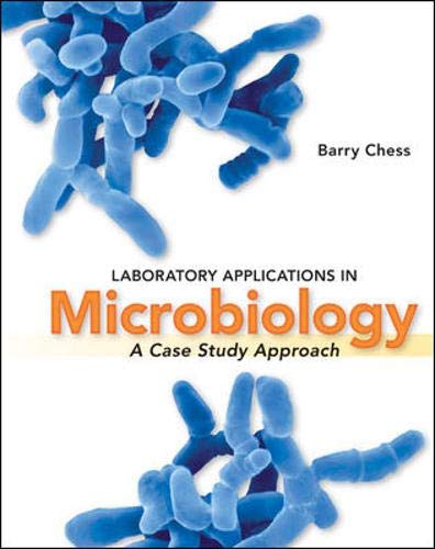 Imagen de archivo de Laboratory Applications in Microbiology : A Case Study Approach a la venta por Better World Books