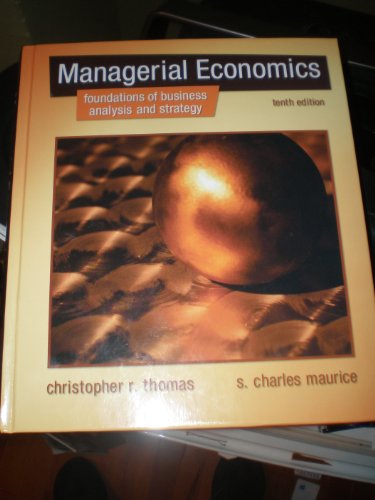 Imagen de archivo de Managerial Economics: Foundations of Business Analysis and Strategy a la venta por SecondSale