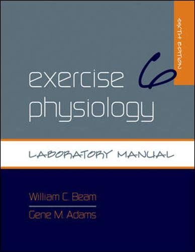 Beispielbild fr Exercise Physiology Laboratory Manual zum Verkauf von SecondSale