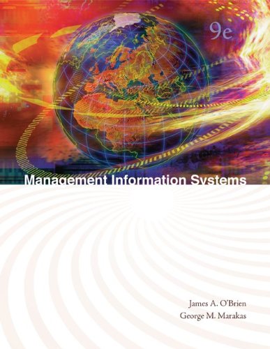 Beispielbild fr Management Information Systems zum Verkauf von Better World Books