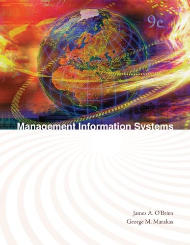Imagen de archivo de Management Information Systems a la venta por Wonder Book