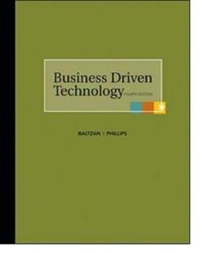 Imagen de archivo de Business Driven Technology a la venta por Better World Books