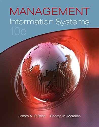 Beispielbild fr Management Information Systems zum Verkauf von Better World Books