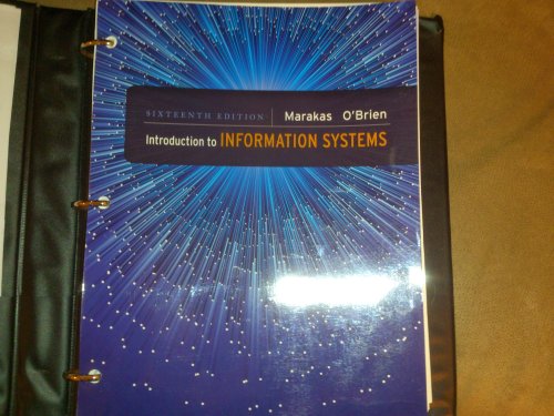 9780073376882: Introduction to Information Systems - Loose Leaf