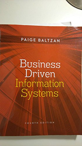 Imagen de archivo de Business Driven Information Systems a la venta por HPB-Red