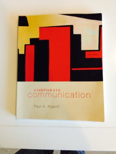 Beispielbild fr Corporate Communication zum Verkauf von Wonder Book