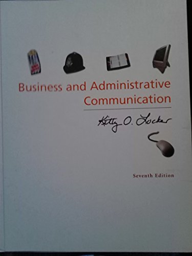 Stock image for Business and Administrative Communication for sale by Better World Books