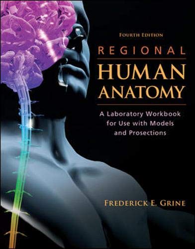 9780073378121: Regional Human Anatomy: A Laboratory Workbook for Use With Models and Prosections