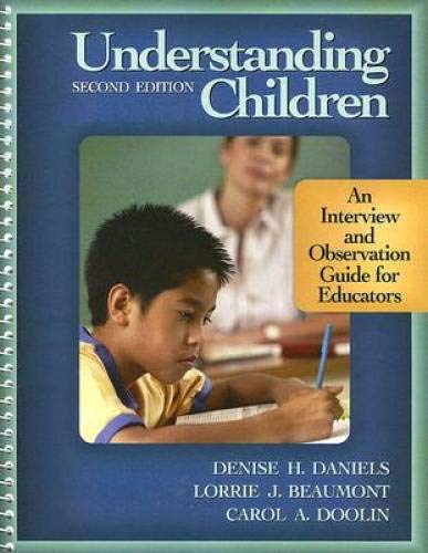 Beispielbild fr Understanding Children : An Interview and Observation Guide for Educators zum Verkauf von Better World Books