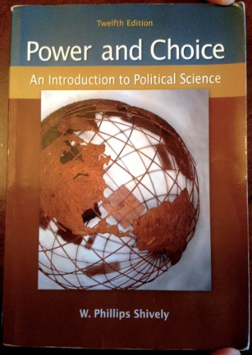 Imagen de archivo de Power & Choice: An Introduction to Political Science a la venta por Ergodebooks