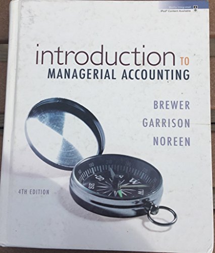 Imagen de archivo de Introduction to Managerial Accounting a la venta por Better World Books