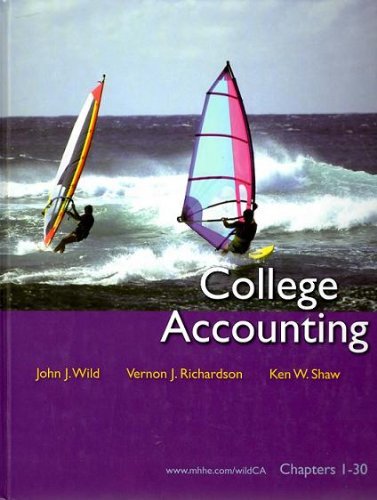 Imagen de archivo de College Accounting Chapters 1 - 30 a la venta por a2zbooks