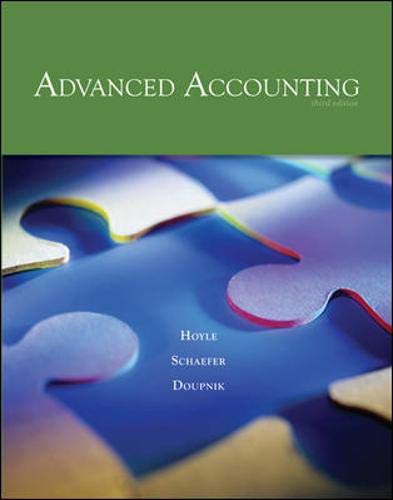 Beispielbild fr Advanced Accounting zum Verkauf von Mr. Bookman