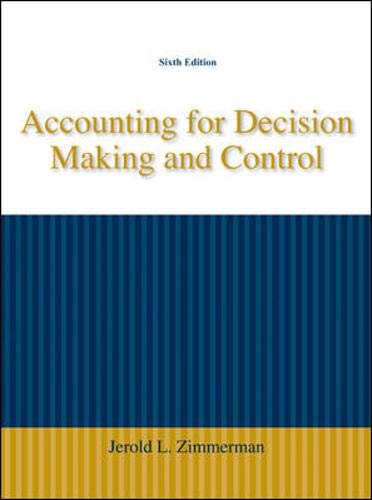 Stock image for Accounting for Decision Making and Control for sale by Wonder Book
