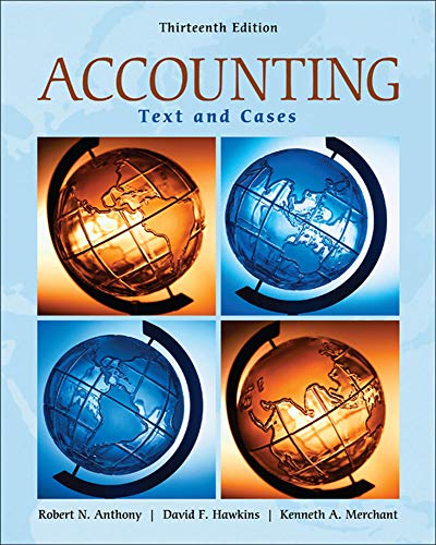 Imagen de archivo de Accounting: Texts and Cases a la venta por ThriftBooks-Atlanta