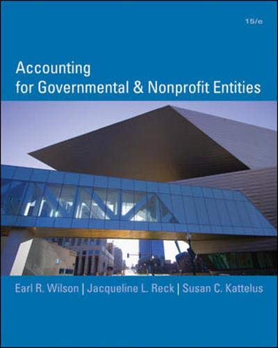 Beispielbild fr Accounting for Governmental and Nonprofit Entities zum Verkauf von BookHolders