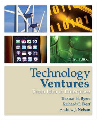 Beispielbild fr Technology Ventures : From Idea to Enterprise zum Verkauf von Better World Books