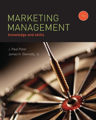 MARKETING MANAGEMENT - Peter, J. Paul; Donnelly, Jr, James