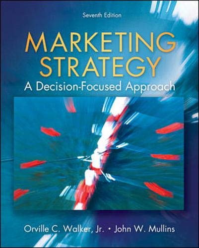 Imagen de archivo de Marketing Strategy: A Decision Focused Approach a la venta por SecondSale