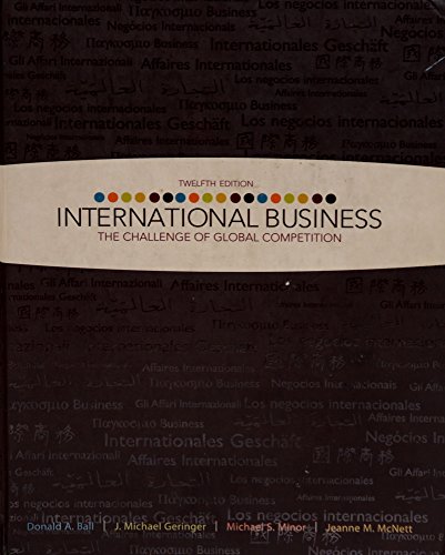Beispielbild fr International Business: The Challenge of Global Competition zum Verkauf von BooksRun
