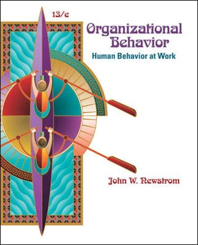 Stock image for Organizational Behavior: Human Behavior at Work for sale by SecondSale