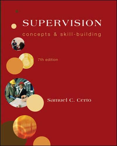 Stock image for Supervision: Concepts and Skill-Building for sale by Stillwaters Environmental Ctr of the Great Peninsula Conservancy