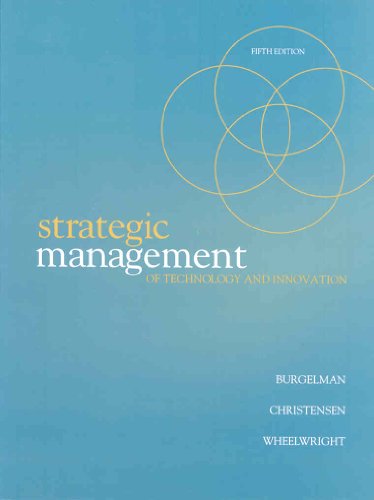 Imagen de archivo de Strategic Management of Technology and Innovation a la venta por Ergodebooks