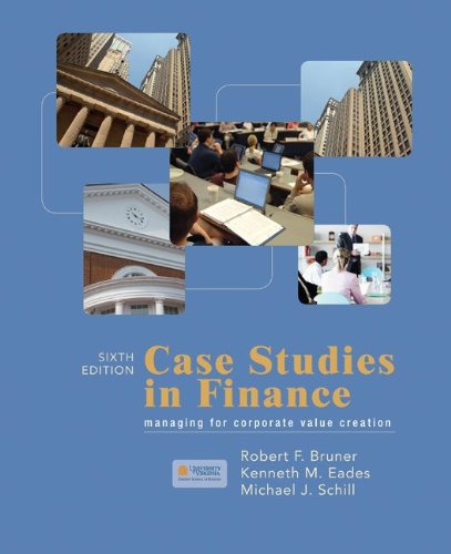Beispielbild fr Case Studies in Finance zum Verkauf von BooksRun