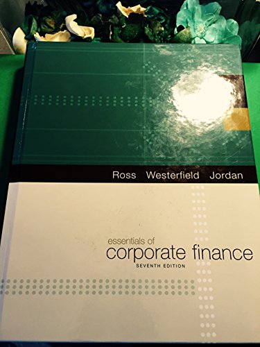 Beispielbild fr Essentials of Corporate Finance zum Verkauf von Better World Books