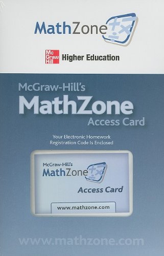 9780073384160: McGraw-Hill's MathZone Access Card