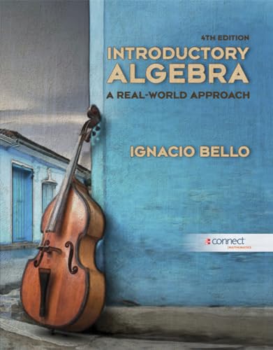 Beispielbild fr Introductory Algebra zum Verkauf von Jenson Books Inc