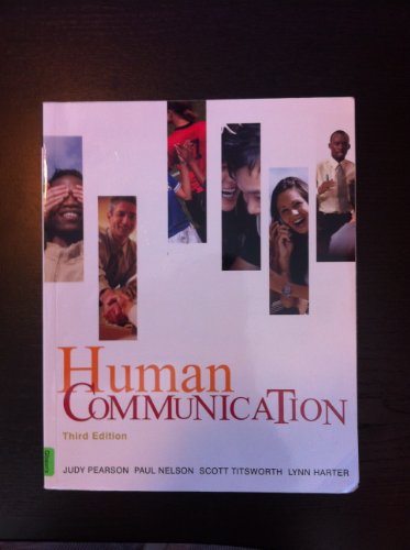Imagen de archivo de Human Communication a la venta por Better World Books