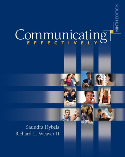 Beispielbild fr Communicating Effectively zum Verkauf von Better World Books