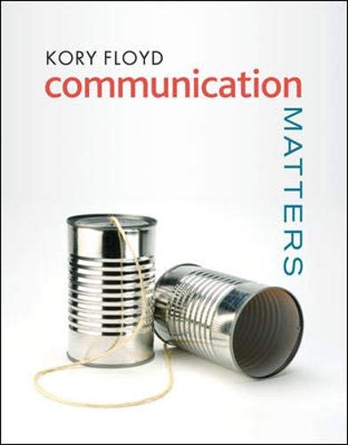 9780073385112: Communication Matters